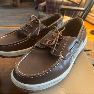 Thereabouts Leather Memory Foam Mens Boat Shoes